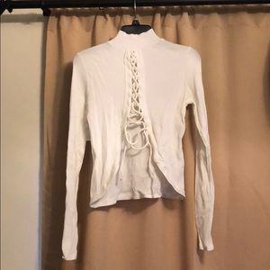 Free People Lace-Up Top NWT